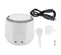 Baxnore Cuiseur à riz électrique portable 24 V 140 W et cuiseur vapeur 1,6 L appareil de cuisine multifonctionnel pour camion avec pot antiadhésif pour camping, camping-car, voyage (Blanche)