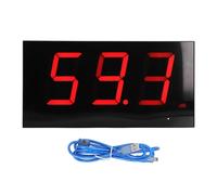 Baxnore Décibelmètre mural professionnel, moniteur de niveau sonore numérique de haute précision alimenté par USB pour la mesure du bruit dans l'usine de bureau à domicile