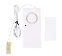 Baxnore Détecteur d'alarme de Fuite d'eau 120 DB Système de capteur de débordement d'eau Sonde plaquée Or Faible consommation Protection Inverse Installation Facile pour Aquarium c