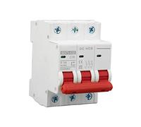 Baxnore Disjoncteur 3P DC 6000A Capacité de coupure Mini disjoncteur haute performance pour systèmes solaires photovoltaïques Véhicules électriques 16A 750V Montage sur rail DIN