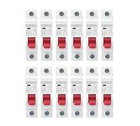 Baxnore Disjoncteur miniature DZ47 63Z 1P, 12 pièces, Protection de commutateur d'air solaire MCB DC250V pour systèmes photovoltaïques et petite production d'énergie (Aaï)