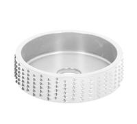 Baxnore Disque de sculpture sur bois professionnel en acier au tungstène 75 mm, meuleuse haute performance, roue de façonnage pour le travail du bois, sculpture de racines, polissa (Argent)