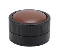 Baxnore Distributeur de café professionnel et doseur en acier inoxydable de qualité supérieure avec manche en bois de noyer, outil de nivellement expresso adaptatif par gravité pou (51MM)