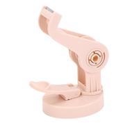 Baxnore Distributeur de ruban adhésif de bureau réglable avec base à ventouse, joint rotatif à 360°, construction robuste en plastique et acier inoxydable pour un usage domestique (Rose)