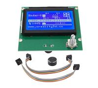 Baxnore Écran LCD d'imprimante 3D 12864 Écran LCD en métal PC Écran d'affichage intégré avec 2 câbles et bouton pour CR10 CR10S CR10 S4 CR10 S5 Pièce de rechange et de mise à nivea