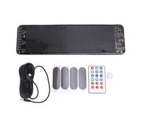 Baxnore Écran LED flexible avec lumière dynamique des yeux du diable 64 x 20 pixels, programmable, motifs de texte personnalisables, animations pour magasins, hôtels, karaokés, bar