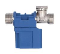 Baxnore Électrovanne DC 12 V G1/2 filetage mâle interrupteur de débit d'entrée d'eau automatique avec fonction anti-retour et écran filtrant pour distributeur d'eau machine à laver