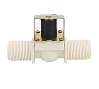 Baxnore Électrovanne G1 filetée normalement fermée, vanne d'entrée électromagnétique DC12V pour systèmes d'eau, appareils ménagers, laiton industriel en nylon 1 pouce