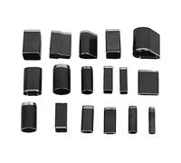 Baxnore Ensemble de 18 poinçons creux professionnels, Kit d'outils de perçage de trous en cuir multi-formes pour étuis de téléphones portables, petites coques, construction métalli