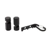 Baxnore Ensemble de 2 jauges d'escalier en alliage d'aluminium, cadre de serrage hexagonal serré, gabarits de fixation carrés avec vis à oreilles pour le travail du bois profession