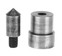 Baxnore Ensemble de 2 perforatrices professionnelles pour le cuir, outil de perforation creux de 1,5 mm à 16 mm pour l'artisanat de ceintures en cuir, en acier 45 durable couleur a (1,5 mm)
