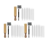 Baxnore Ensemble de 24 estompes professionnelles pour le dessin, le croquis, le fusain, le pastel et les crayons, avec une planche à poncer. Idéal pour les artistes, les étudiants