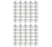 Baxnore Ensemble de chaînes de sac de perles exquises, 10 pièces, sangles de perles détachables polies avec fermoirs en métal pour étuis de téléphone, sacs, porte-clés, chaussures, (XKzzdhz)