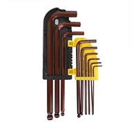 Baxnore Ensemble de clés à douille hexagonale Premium High Hardness Steel 9pcs Tool de réparation de vélos avec étui à charnière pour Mountain Road Bicycle Maintenance 1,5 mm à 10