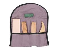 Baxnore Ensemble de couteaux à sculpter le bois professionnels, outils de travail du bois avec cuir à aiguiser et pâte à polir pour projets de sculpture géométrique et d'art sur bo