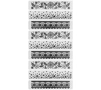 Baxnore Ensemble de dossiers de gaufrage 9pcs modèles d'artisanat en plastique outil de relief de papier bricolage pour la carte de scrapbooking Scrapbooking Projects de haute qual