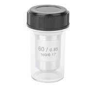 Baxnore Ensemble de lentilles d'objectif achromatiques Professionnelles Tout en Acier, grossissement élevé, imagerie Claire réglable pour microscopes biologiques, Interface 4X 10X (60x)