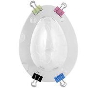 Baxnore Ensemble de moules en Silicone pour œufs de pâques, outils de cuisson réutilisables pour la décoration de gâteaux, crêpes, artisanat d'art, cuisine à faire soi-même, 15x11.