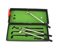 Baxnore Ensemble de stylos de Golfeur avec poignée Ergonomique, Mini Stylo à Bille de Golfeur de Bureau avec Putting Green pour Les Amateurs de Golf, décoration de Bureau, Alliage