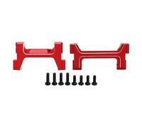 Baxnore Ensemble de Supports de Pare-Chocs RC en Aluminium, pièces de Mise à Niveau Robustes pour Pare-Chocs Avant et arrière, Accessoires de Voiture sur chenilles RC à l'échelle 1 (Rouge)