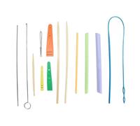 Baxnore Ensemble d'outils de filetage pour tourne-tube en tissu, enfileur de cordon élastique en acier inoxydable, accessoires de couture pour les artisans, les quilteurs et les am
