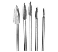 Baxnore Ensemble d'outils de gravure sur bois de qualité supérieure, fraise en acier rapide, Kit de sculpture de racines pour le travail du bois, projets de bricolage, meubles, scu