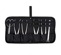 Baxnore Ensemble d'outils professionnels pour bonsaï, 6 pièces, ciseaux de jardinage en acier inoxydable, kit de avec sac de rangement pour plantes à bonsaï, arbres fruitiers, tai