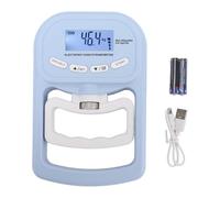 Baxnore Entraîneur de force numérique pour poignée de main, dynamomètre électronique de haute précision de 396lbs avec écran LCD, poignée réglable pour l'entraînement sportif, les (bleu)