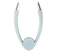 Baxnore Éplucheur d'ananas en acier inoxydable, trancheur multifonction pour fruits et légumes, outil pour cuisine, camping, randonnée, voyage, poignée ABS, bleu, orange, 12 cm (Bleue)