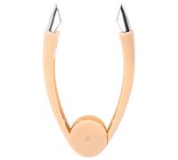 Baxnore Éplucheur d'ananas en acier inoxydable, trancheur multifonction pour fruits et légumes, outil pour cuisine, camping, randonnée, voyage, poignée ABS, bleu, orange, 12 cm (Orange)