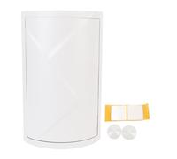 Baxnore Étagère d'angle de Salle de Bain, Organisateur Rotatif, 2 Niveaux en PP, Armoire de Rangement Peu encombrante pour cosmétiques, Soins de la Peau, comptoir de Salle de Bain (Grise)