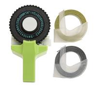 Baxnore Étiqueteuse à gaufrer, imprimante d'autocollants Portable avec Rubans, imprimante Portable à gaufrage, Machine à étiqueter, étiqueteuse Vintage pour Artisanat Vert