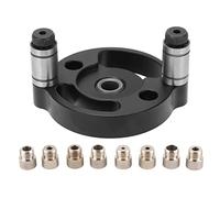 Baxnore Gabarit de guidage de perçage de qualité supérieure, kit d'outils pour le travail du bois en alliage d'aluminium avec 8 manchons pour un perçage et un poinçonnage précis de