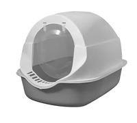 Baxnore Grand bac à litière à Capuche, Toilettes de Chats de contrôle des odeurs fermées, poêle recouverte de Conception d'épreuves pour Les Grands Chats (Espace Profond Gris)