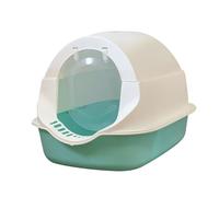 Baxnore Grand bac à litière à Capuche, Toilettes de Chats de contrôle des odeurs fermées, poêle recouverte de Conception d'épreuves pour Les Grands Chats (Couleur légère en Bambou)