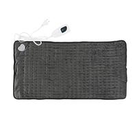 Baxnore Grand coussin chauffant électrique pour soulager le dos, coussin chauffant lavable avec 6 réglages de température, compresse humide, tissu super doux, 76 x 40 cm, gris fonc