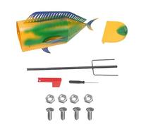 Baxnore Grande boîte aux Lettres en métal en Forme de Poisson, boîte aux Lettres décorative d'extérieur en Fer de Grande capacité pour la Maison, Le Jardin et la Cour