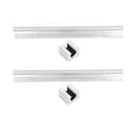 Baxnore Guide de Rail linéaire 300mm, 2 pièces, pièces CNC avec bloc coulissant SBR pour Machines CNC et imprimantes 3D