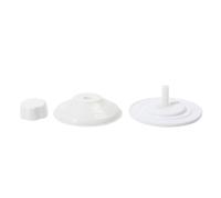 Baxnore Hamac fenêtre pour Chat, Ventouse en Plastique Blanc 8.5cm, Base sous Vide avec vis pour Porte en Verre, Perche de Repos pour Animaux de Compagnie, lit pour Chat
