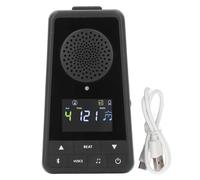 Baxnore Haut-parleur métronome mélangeur électronique rechargeable avec nombre de voix et indication de tempo LED pour parc, cour, pratique à domicile ABS noir 1 paquet
