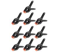 Baxnore Heavy Duty 4.5 Inch Spring Clamps Professional Grade Backdrop Clips with Rotating Jaw for Photography Woodworking Crafts 10 Pack Nylon Steel Construction