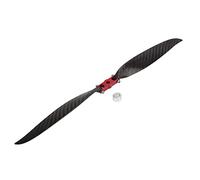 Baxnore Hélice pliante RC en fibre de carbone 365 mm, 2 pales, moyeu en alliage d'aluminium, conception de profil aérodynamique à haute efficacité pour avions et drones à voilure f
