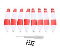 Baxnore Hélices de Drone de Remplacement pour 3 Pro 6030F, Lames de Drone Durables de Vol Silencieux colorées Double Face pour Le Vol en Ville, matière Plastique 75x17mm, Paquet d (Rouge)