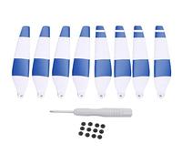 Baxnore Hélices de Drone de Remplacement pour 3 Pro 6030F, Lames de Drone Durables de Vol Silencieux colorées Double Face pour Le Vol en Ville, matière Plastique 75x17mm, Paquet d (Bleue)