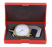 Baxnore Jauge d'épaisseur de précision, outil de mesure à cadran rond, plage de 010 mm, mesure précise pour métal, cuir, bijoux, alliage d'aluminium, argent, longueur 8 cm (Pointed Toe: 5.4 X 4.4 X