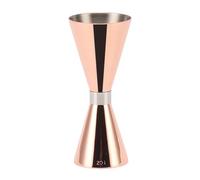 Baxnore Jigger à Cocktail professionnel en acier inoxydable 304, tasse à mesurer à Double extrémité, outil de barre pour barmen et mixologues à domicile (Or Rose)