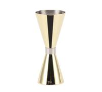 Baxnore Jigger à Cocktail professionnel en acier inoxydable 304, tasse à mesurer à Double extrémité, outil de barre pour barmen et mixologues à domicile (Titane)