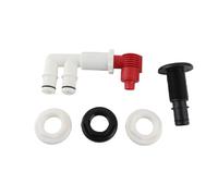 Baxnore Kit combiné d'aérateur de pompage 1 1/16 Pouces, vanne de vidange de Montage, Pompe de recirculation, aérateur pour puits Vivants, puits d'appâts sur Bateaux, matériau plas