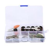 Baxnore Kit d'accessoires pour meuleuse électrique 46 pièces, disques de coupe en alliage de papier de verre robuste, meules, tampons de polissage pour métal, bois, plastique, arti