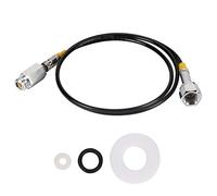 Baxnore Kit d'adaptateur de tuyau externe de soude de CO2 de fil CGA320 robuste flexible facile à connecter pour les distributeurs de boissons de fabricants de soude noir 1,7 m ave